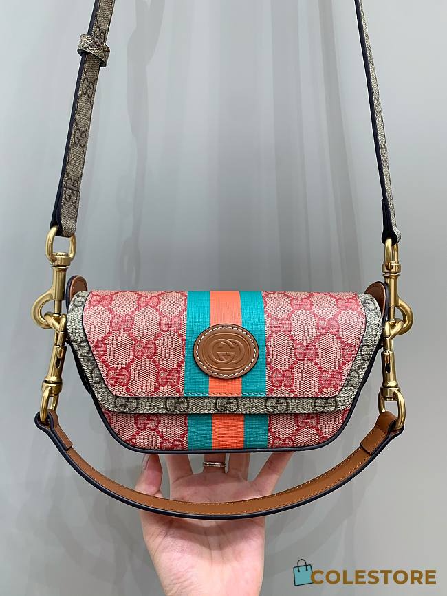Colestore Mini Canvas GG Supreme Top-Handle Bag 18/10/4.5cm - 1