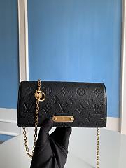 	 Colestore Louis Vuitton Wallet On Chain Lily M83233 Black Size 20.7 x 10.2 x 3.5 cm - 1