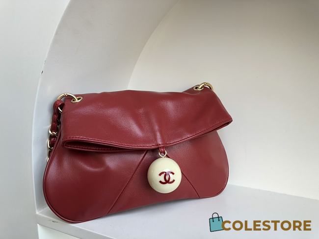 Colestore Chanel Vintage Red Bag Size 23cm - 1