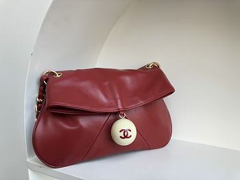 Colestore Chanel Vintage Red Bag Size 23cm