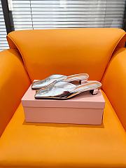 Colestore Miu Miu Slippers Silver - 4