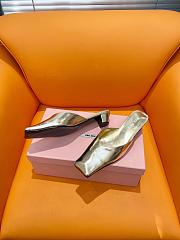 	 Colestore Miu Miu Slippers Gold - 5