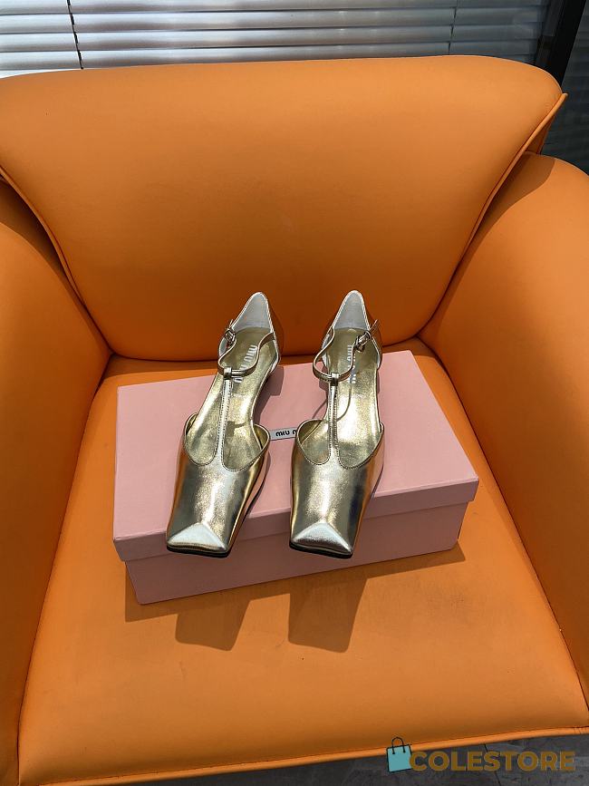 	 Colestore Miu Miu Sandals Gold - 1