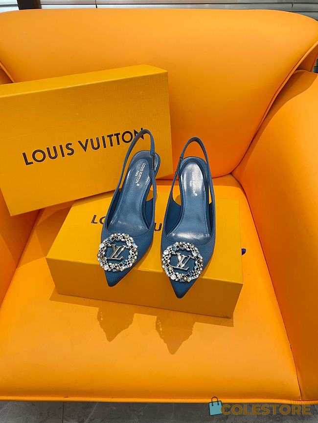 Colestore Louis Vuitton Heels Blue 7cm - 1