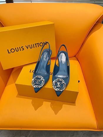 Colestore Louis Vuitton Heels Blue 7cm