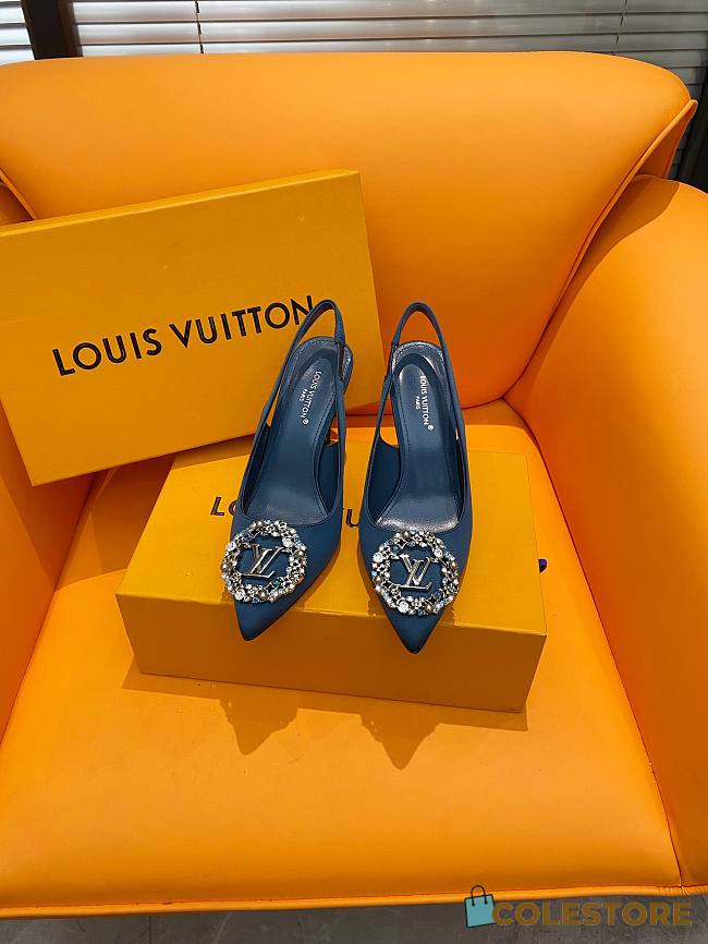 	 Colestore Louis Vuitton Heels Blue 9.5cm - 1