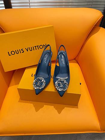 	 Colestore Louis Vuitton Heels Blue 9.5cm