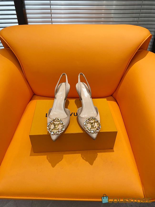 	 Colestore Louis Vuitton Heels Beige 7cm - 1