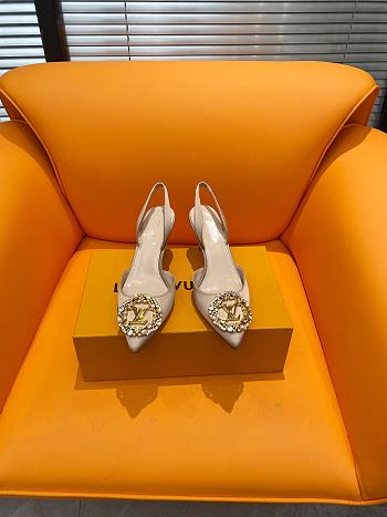 	 Colestore Louis Vuitton Heels Beige 7cm