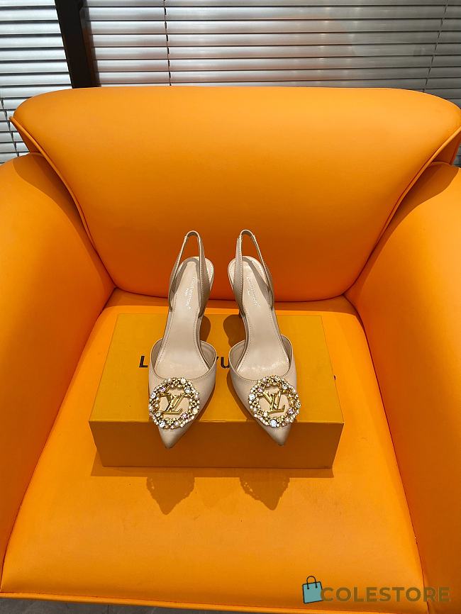 	 Colestore Louis Vuitton Heels Beige 9.5cm - 1