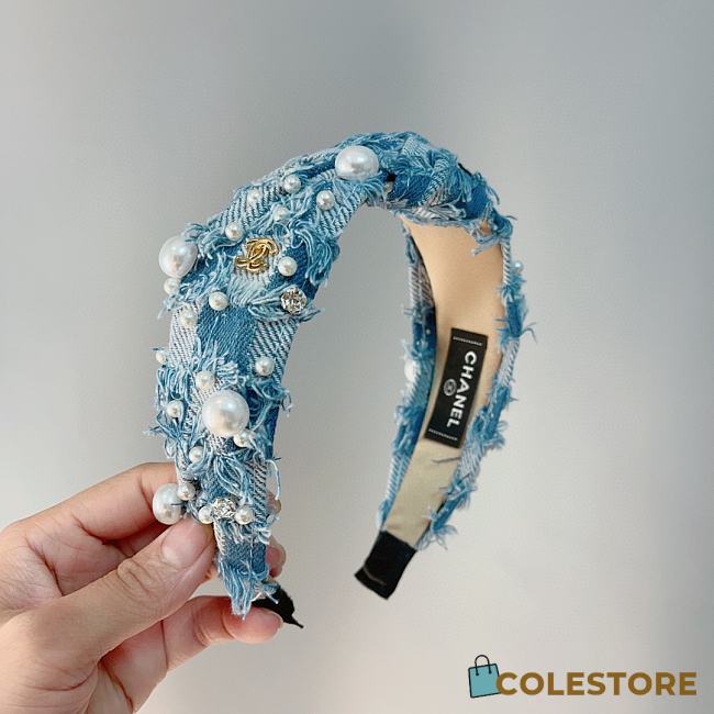 	 Colestore Chanel Headband Blue - 1