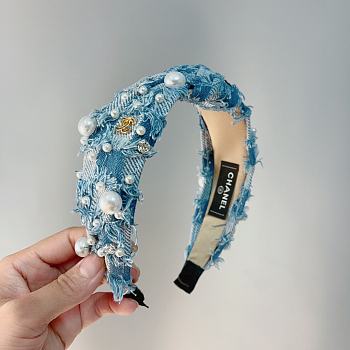 	 Colestore Chanel Headband Blue