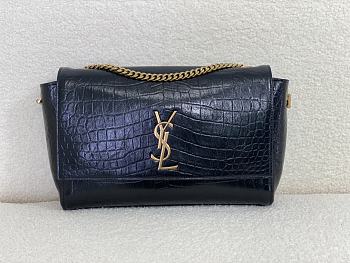 Colestore YSL Kate Reversible Chain Crocodile-Embossed Leather 
