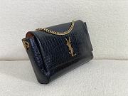 Colestore YSL Kate Reversible Chain Crocodile-Embossed Leather  - 3