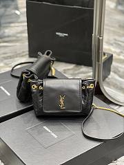 Colestore YSL Mini Nolita In Lambskin Black Size 18x13x6cm - 1