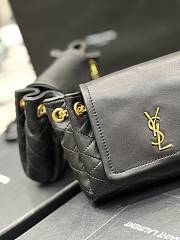 Colestore YSL Mini Nolita In Lambskin Black Size 18x13x6cm - 6