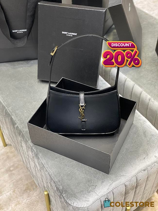 YSL Le5A7 Hobo Bag In Smooth Leather 6572282 Size: 25X14X6cm - 1