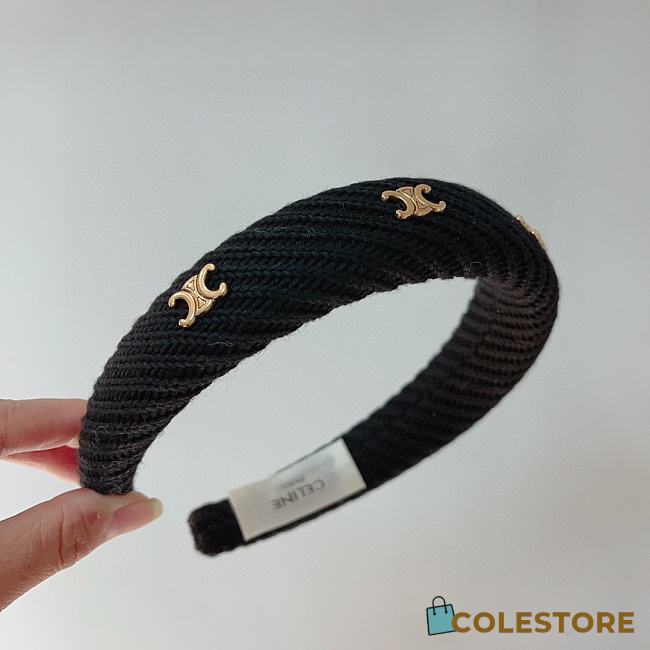 	 Colestore Celine Headband Black  - 1