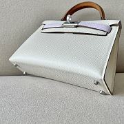Hermes Kelly Mini White Size 19*6*12cm - 3