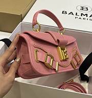 	 Colestore Balmain Blaze Clutch Bag In Smooth Leather Brown 26 - 3