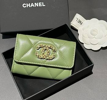 Colestore Chanel 19 Wallet Green 