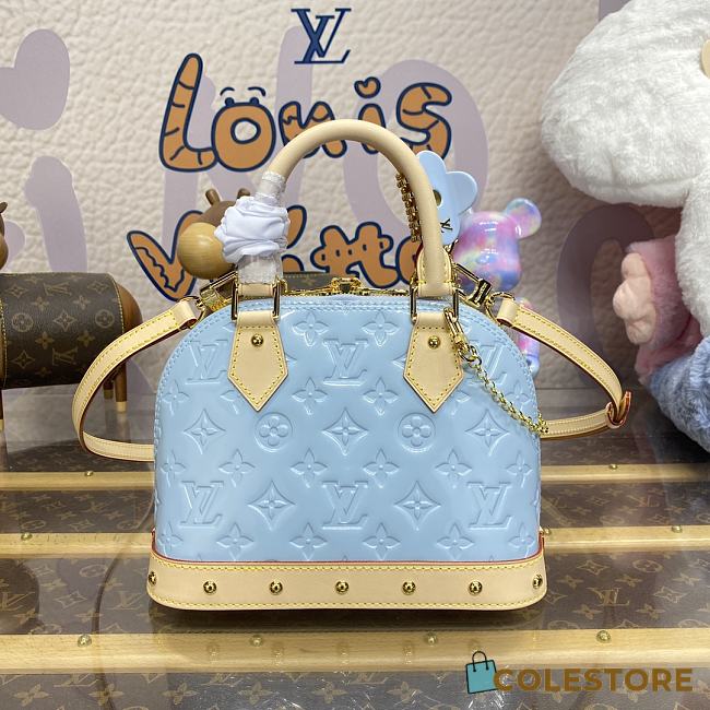 	 Colestore Louis Vuitton Alma BB Vernis M24062 Size 23.5 x 17.5 x 11.5 - 1