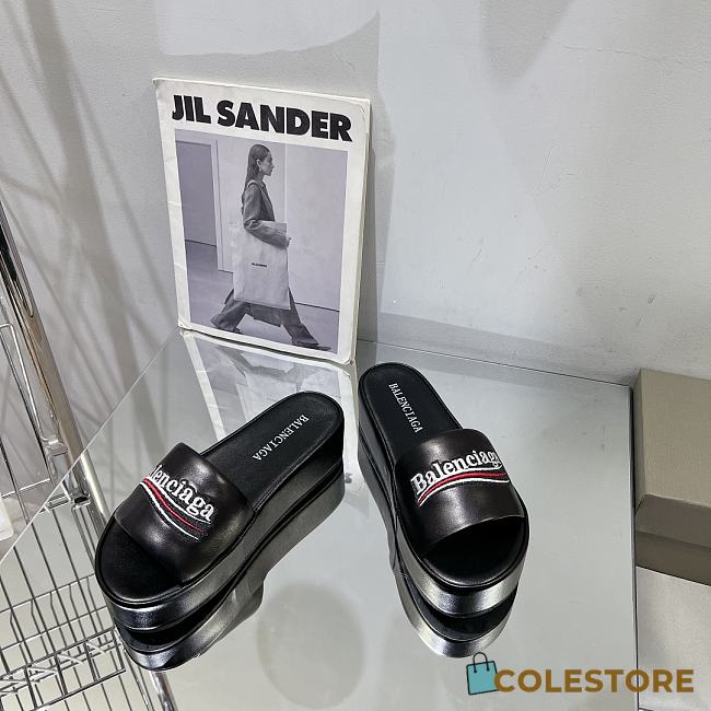 Colestore Balenciaga Slipper Black - 1