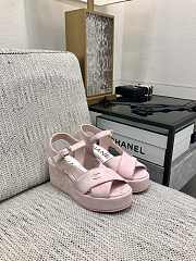 Colestore Chanel Sandals Velvet Pink - 4