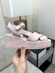 Colestore Chanel Sandals Velvet Pink - 5