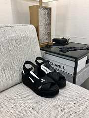 	 Colestore Chanel Sandals Velvet Black - 4