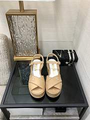 	 Colestore Chanel Sandals Velvet Beige - 1