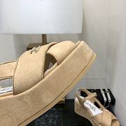 	 Colestore Chanel Sandals Velvet Beige - 3