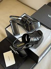 	 Colestore Chanel Sandals Black Patent - 2