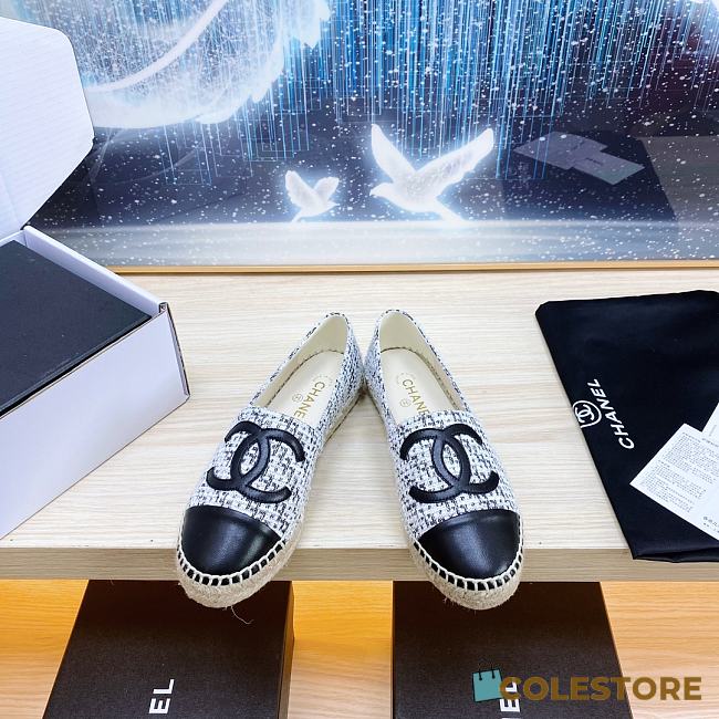 Colestore Chanel Logo Fabric Black Size 34-41 - 1