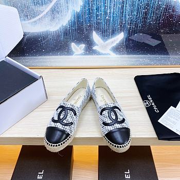Colestore Chanel Logo Fabric Black Size 34-41