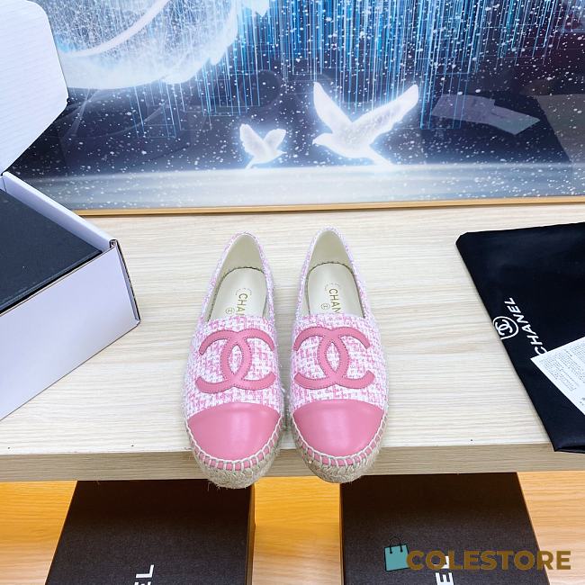 	 Colestore Chanel Logo Fabric Pink Size 34-41 - 1