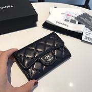 Colestore Chanel Wallet Lambskin Silver Hardware Size 11*8.5*3cm - 4