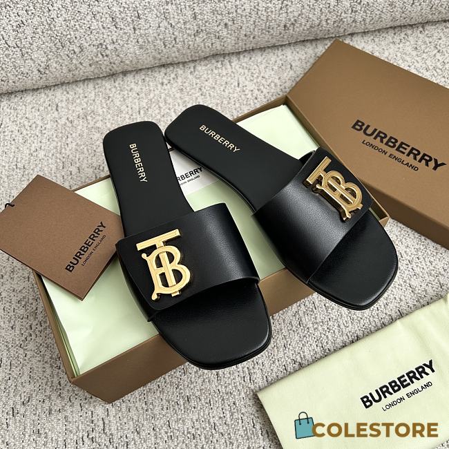 Colestore Burberry Slipper Black Size 35-40 - 1