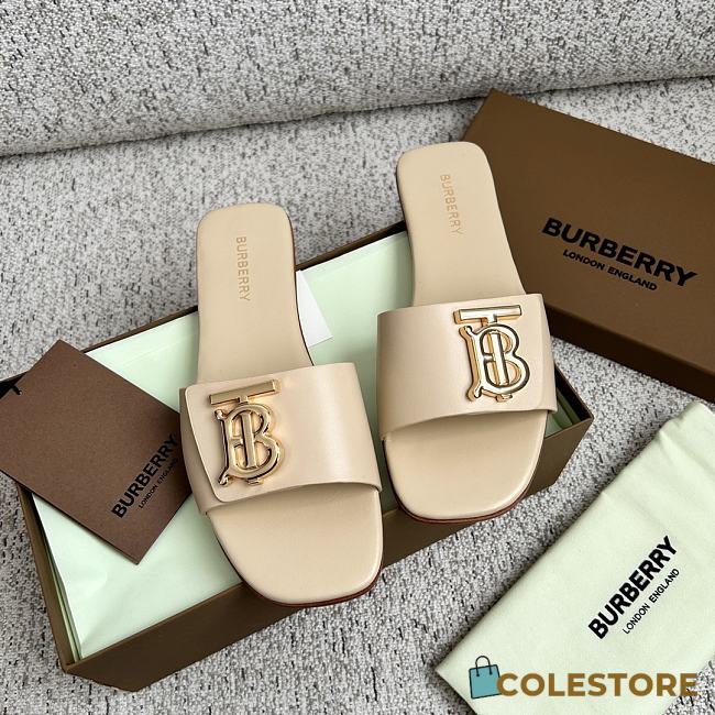 	 Colestore Burberry Slipper Beige Size 35-40 - 1