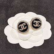 Colestore Chanel Earrings Black  - 1