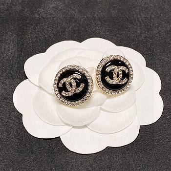 Colestore Chanel Earrings Black 