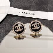 Colestore Chanel Earrings Black  - 3