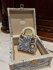 Colestore Lady Dior White & Blue Size 12 x 10.2 x 5 cm - 4