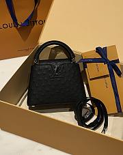 	 Colestore Louis Vuitton N94230 Mini Ostrich Capucines Black - 5