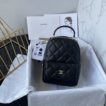 Colestore Chanel Black Backpack Size 18×13×9cm