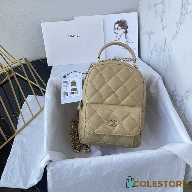 	 Colestore Chanel Backpack Size 18×13×9cm - 1