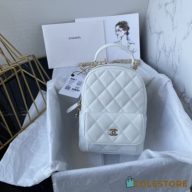 	 Colestore Chanel Backpack Black Size 18×13×9cm - 1
