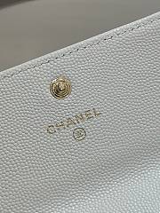 Colestore Chanel 23A Wallet White 19-3-10cm - 2