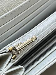 Colestore Chanel 23A Wallet White 19-3-10cm - 5