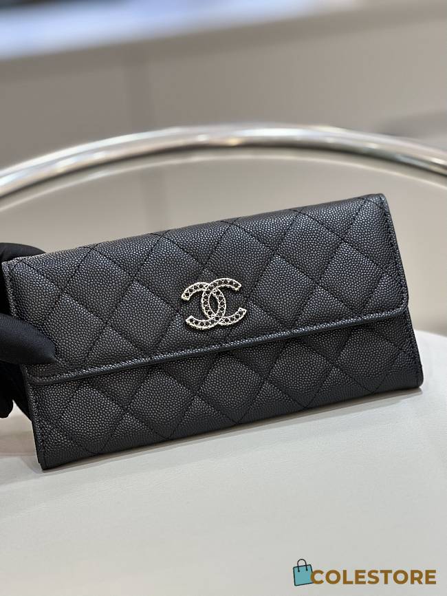 	 Colestore Chanel 23A Wallet Black 19-3-10cm - 1
